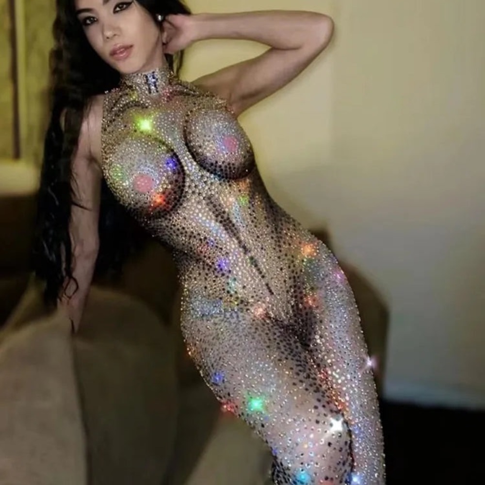 Mewmews sheer jumpsuit.